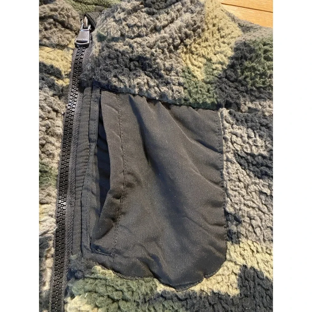 Perry Ellis Boys‎ Y18 Hoodie Sherpa Exterior Camo Fleece Lined NWT Men's S